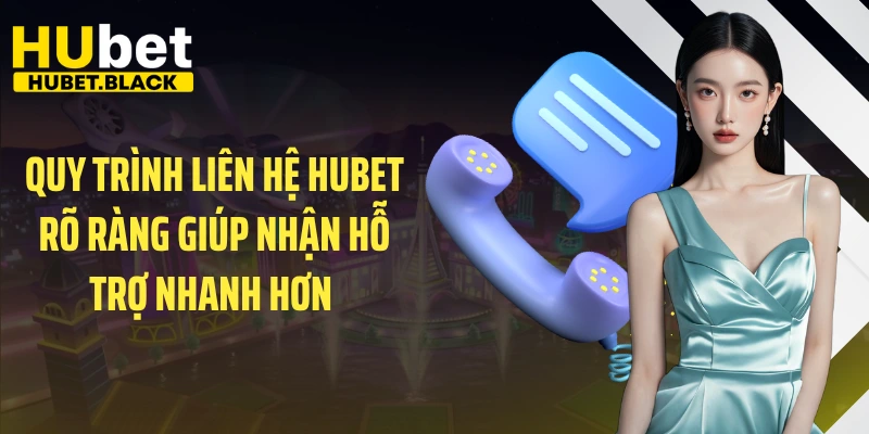 Quy trình liên hệ HUBET rõ ràng giúp nhận hỗ trợ nhanh hơn